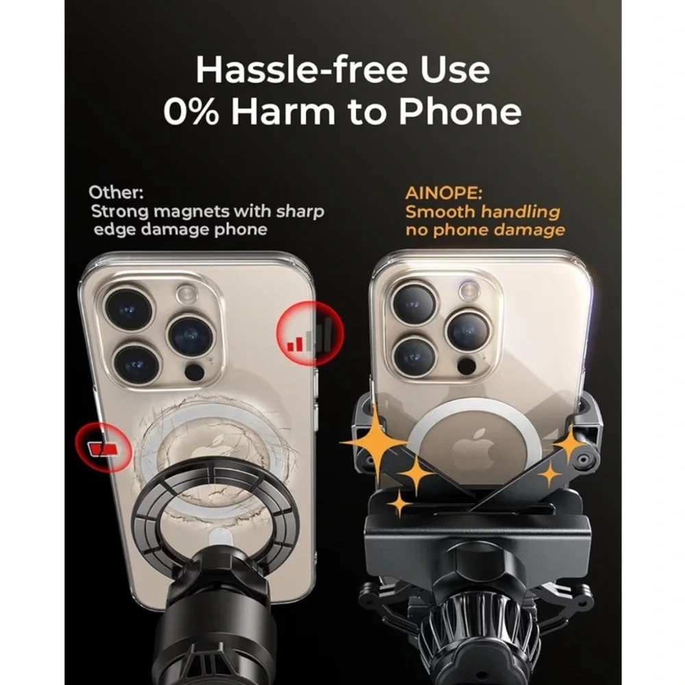 AINOPE for iPhone 17 Pro Max Car Mount Phone Holder NEW